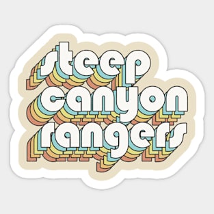 Retro Steep Canyon Rangers Sticker